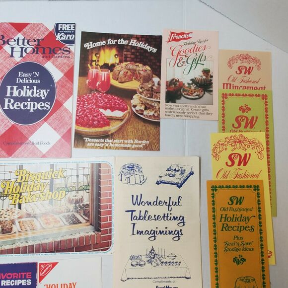 17 Vintage Holiday Dessert Pamphlet Lot Frenchs Nestle Ephemera - Picture 4 of 5